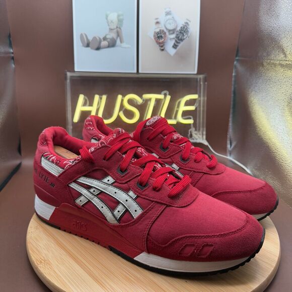 ASICS Gel Lyte 3 'Red Bandana' Men’s Sz 12 - Picture 1 of 10